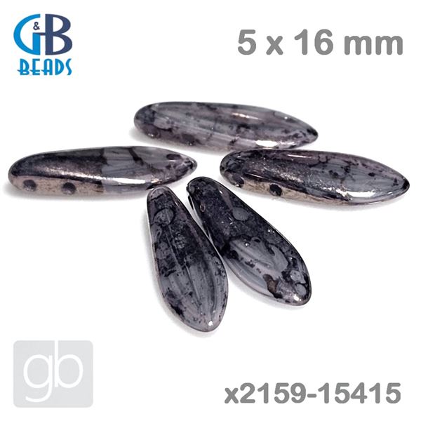 Listek dvoudrkov 5 x 16 mm Fialov x2159-15415 5 ks