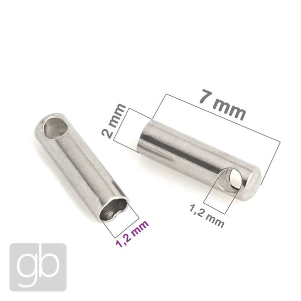 Kaplk biutern 7 x 2 mm otvor 1,2 mm Chirurgick ocel 10 ks