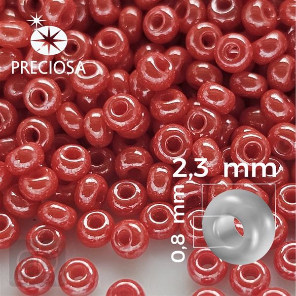 Preciosa rokajl 10/0 2,3 mm erven 98170 50 g