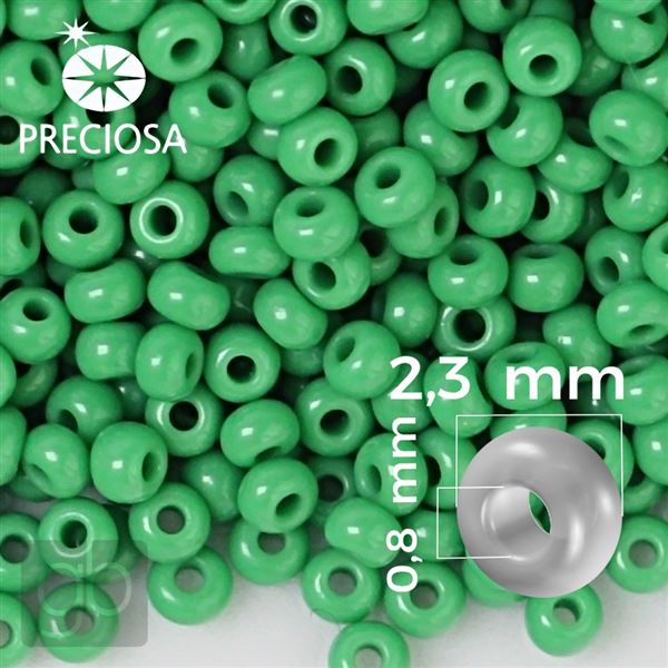 Preciosa rokajl 10/0 2,3 mm Zelen 53250 50 g