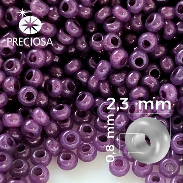 Preciosa rokajl 10/0 2,3 mm Fialov 16128 50 g