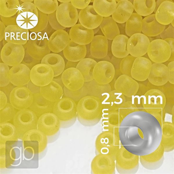 Preciosa rokajl 10/0 2,3 mm lut MATT 80010 50 g