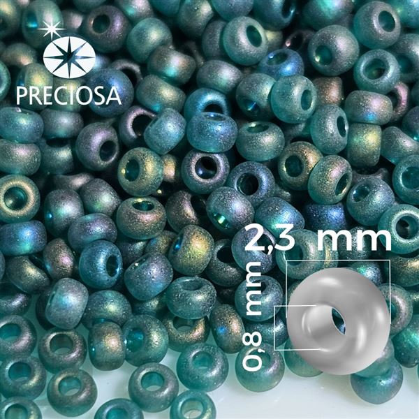 Preciosa rokajl 10/0 2,3 mm Zelen 34962B 20 g