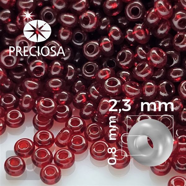 Preciosa rokajl 10/0 2,3 mm erven 90120 50 g