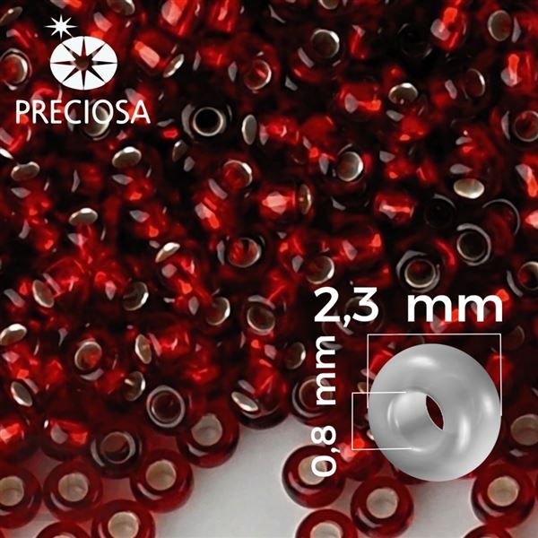 Preciosa rokajl 10/0 2,3 mm erven 97120 50 g