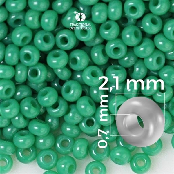 Preciosa rokajl 11/0 2,1 mm Zelen 52240 50 g