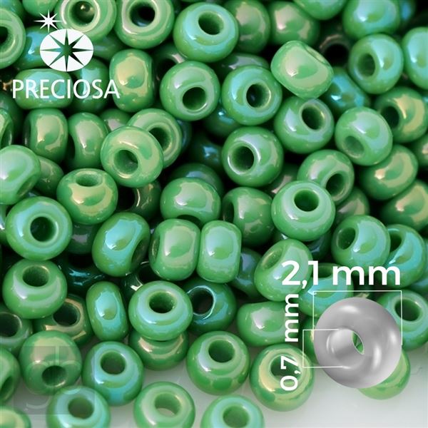 Preciosa rokajl 11/0 2,1 mm Zelen 54250 50 g