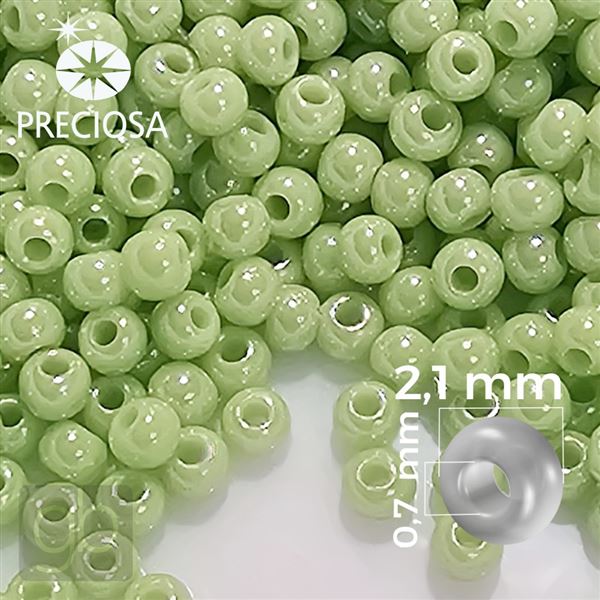 Preciosa rokajl 11/0 2,1 mm Zelen 53411 50 g