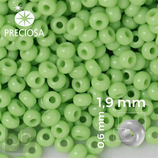 Preciosa rokajl 12/0 1,9 mm Zelen 53410 50 g