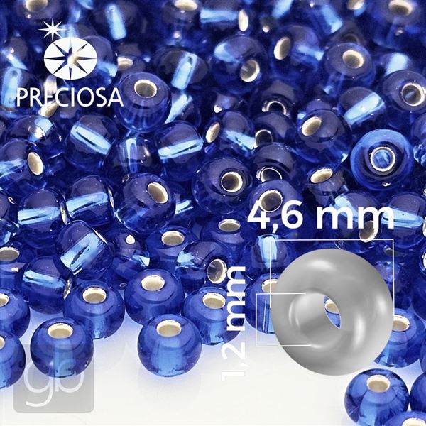 Preciosa rokajl 5/0 4,6 mm Modr 37050 50 g