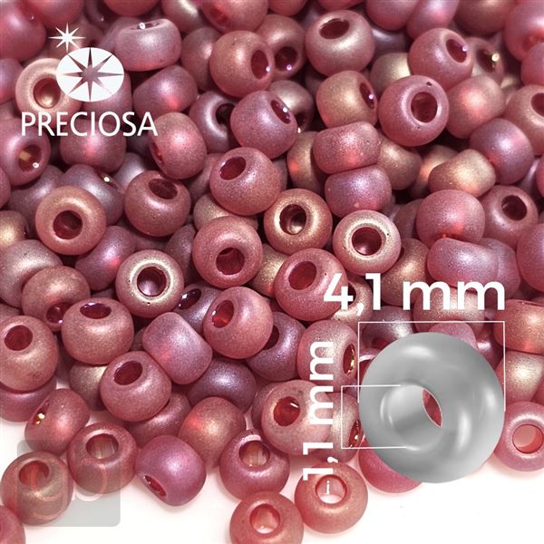 Preciosa rokajl 6/0 4,1 mm erven 91070 20 g