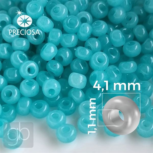 Preciosa rokajl 6/0 4,1 mm Tyrkysov 02165 20 g