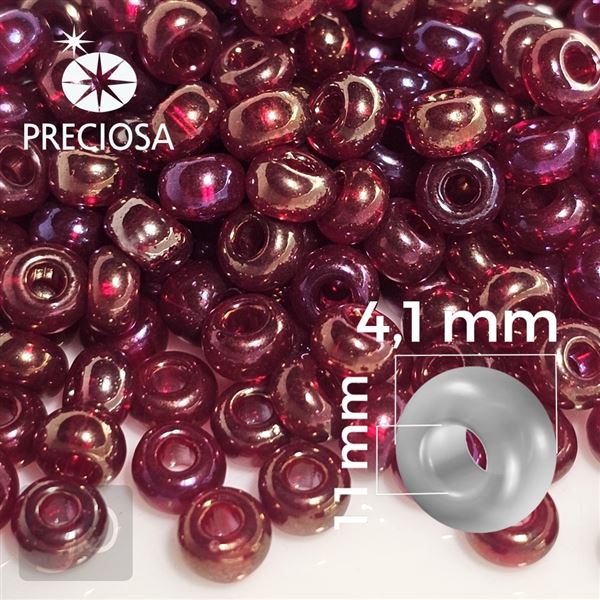 Preciosa rokajl 6/0 4,1 mm erven 91120 20 g