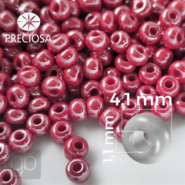 Preciosa rokajl 6/0 4,1 mm erven 98190 50 g