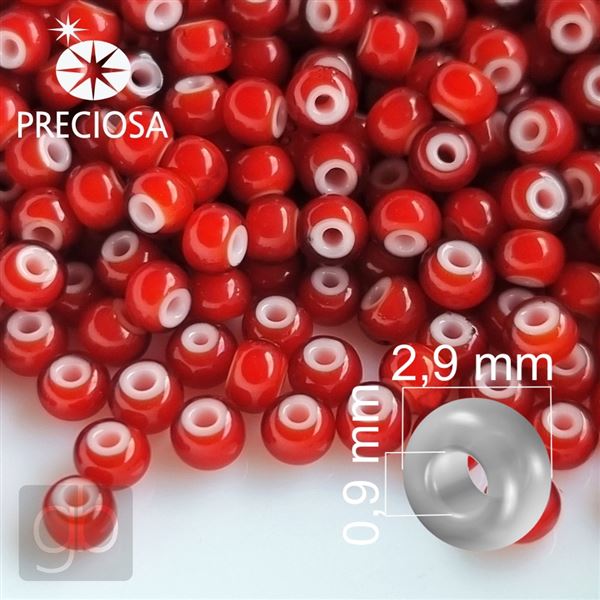 Preciosa CORNELIAN 8/0 2,9 mm erven 93730 50 g