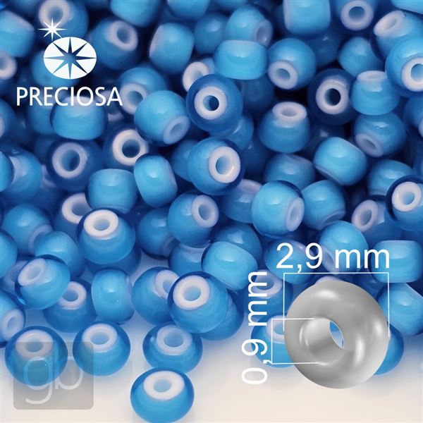 Preciosa Cornelian rokajl 8/0 2,9 mm Modr 63715 50 g