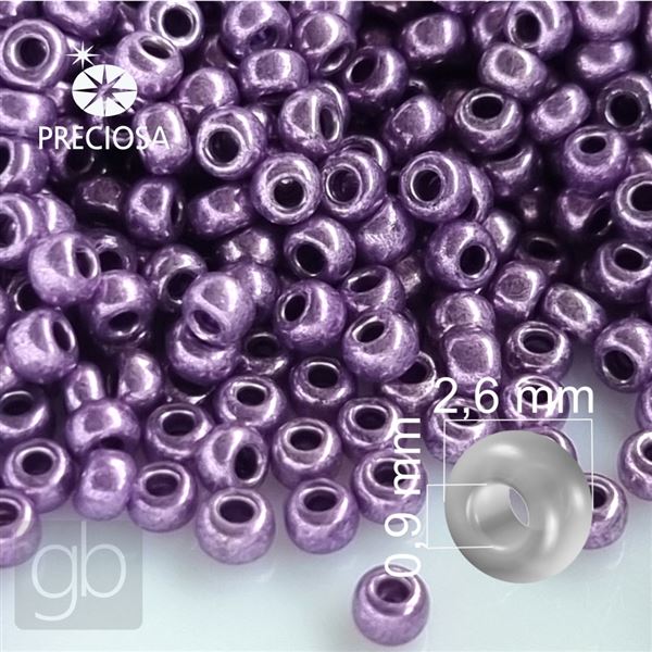 Preciosa rokajl 9/0 2,6 mm Fialov 18528 20 g