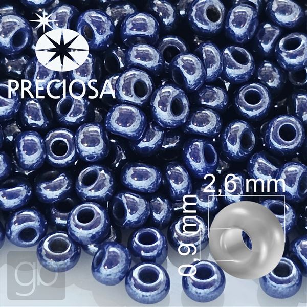 Preciosa rokajl 9/0 2,6 mm Modr 33061 20 g