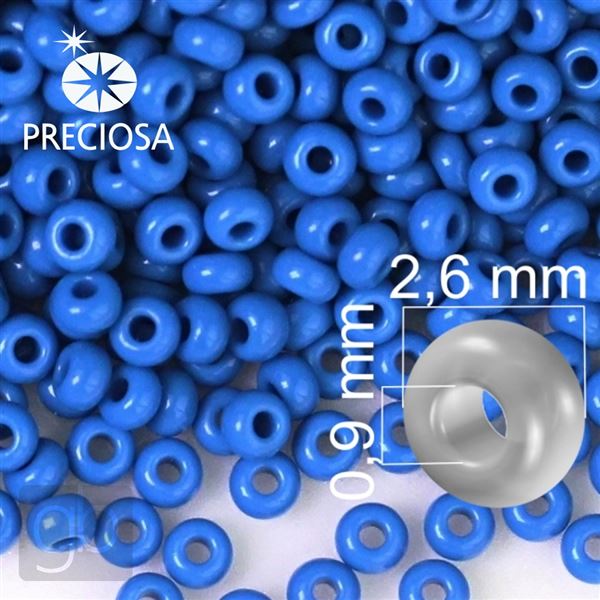 Preciosa rokajl 9/0 2,6 mm Modr 33210 20 g