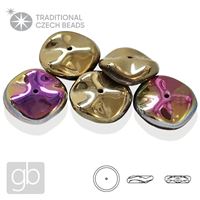 PRECIOSA RIPPLE 00030-98549 Zlatá Iris 12 mm 5 ks