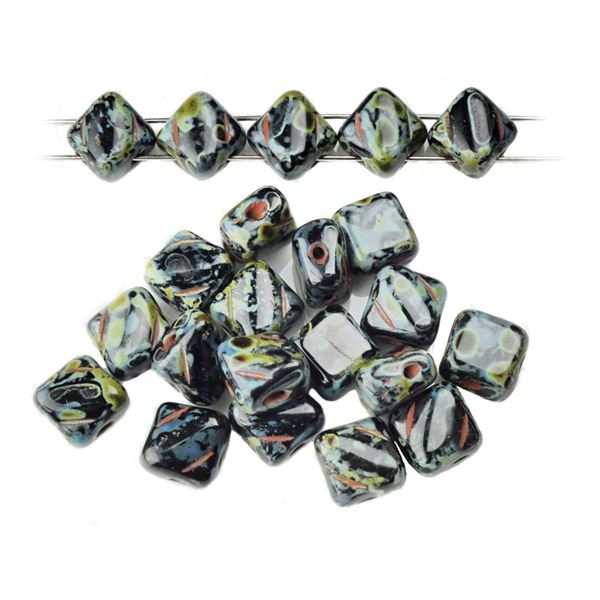 Silky Beads Dia 6x6 mm ern travertin (23980-86805)